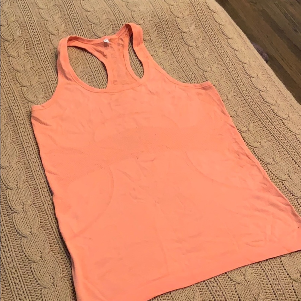 Lululemon orange racer back tank